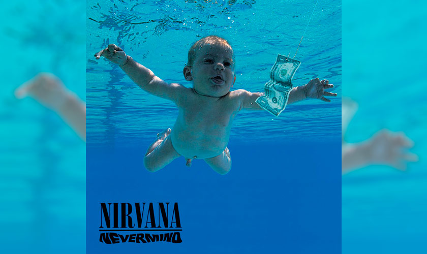 Spencer Elden aos 4 meses na capa de "Nevermind"