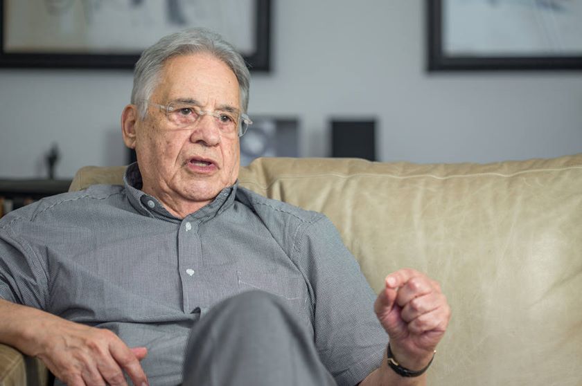 DNT 07-12-2017 SAO PAULO - SP / POLITICA OE / FERNANDO HENRIQUE CARDOSO -Ex-presidente da Republica Fernando Henrique Cardoso em seu apartamento na R. Rio de Janeiro, 212 no bairro de Higienopolis, Sao Paulo - FOTO
