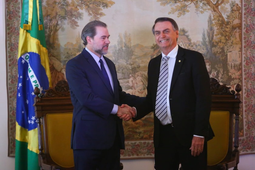 Dias Toffoli e Jair Bolsonaro