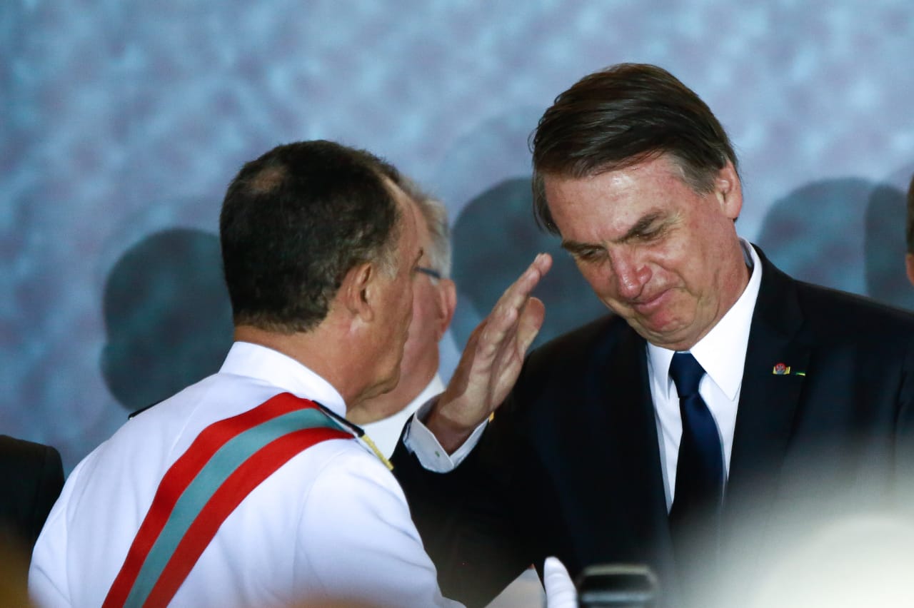 Bolsonaro na posse da Marinha