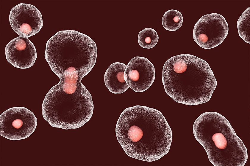 ilustração de células cancerigenas