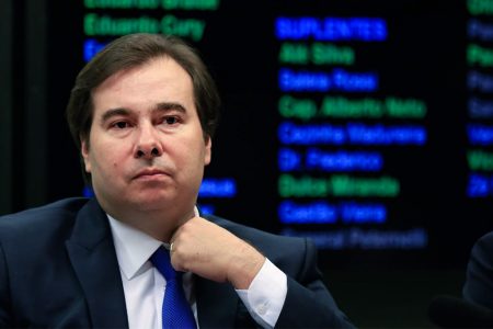 Rodrigo Maia na Mesa Diretora da Câmara