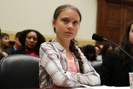 Greta Thunberg em foto