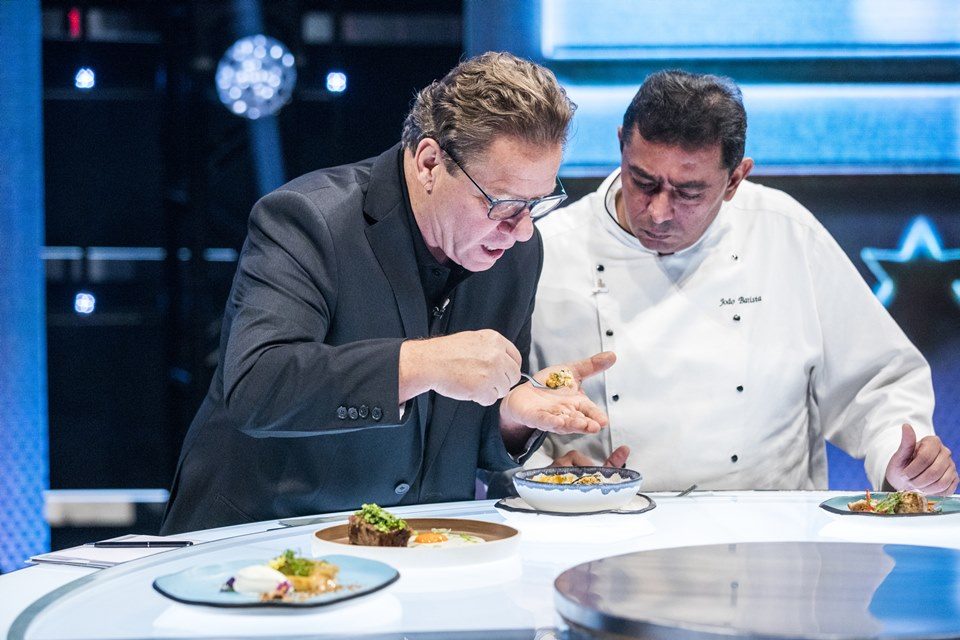 Claude Troisgros, ao lado de Batista, no Mestre do Sabor
