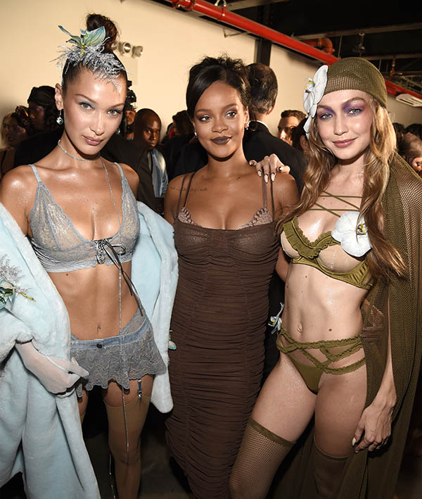 Bella Hadid, Rihanna e Gigi Hadid