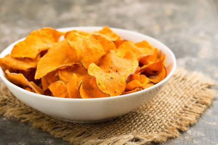 Chips de batata-doce