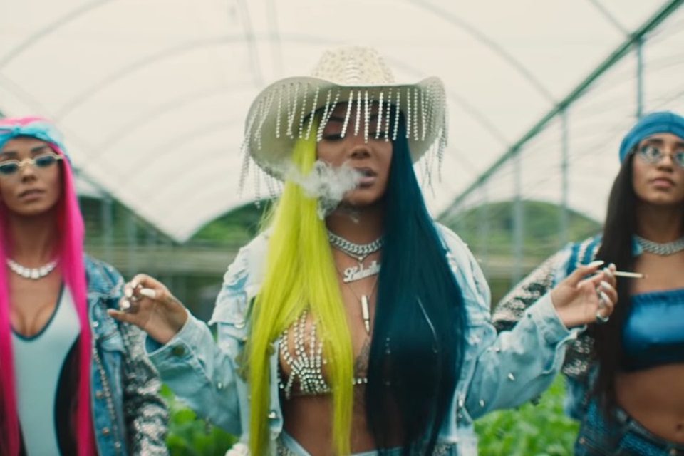 Ludmilla no clipe da musica Verdinha