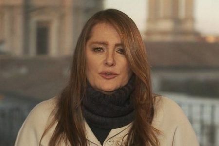 Ilze Scamparini durante o Bom dia Brasil