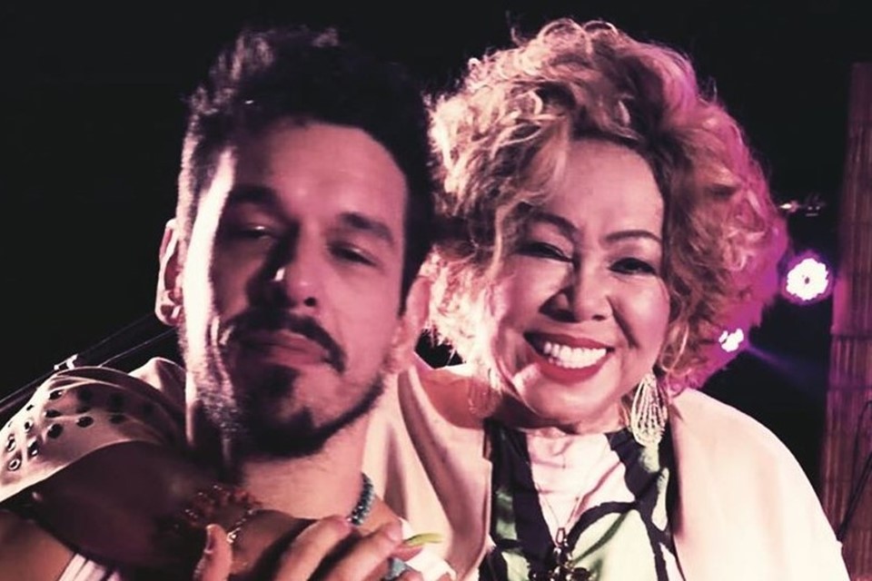 João Vicente de Castro com Alcione