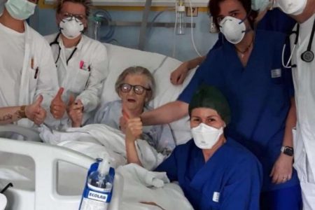 Idosa de 95 anos curada coronavírus