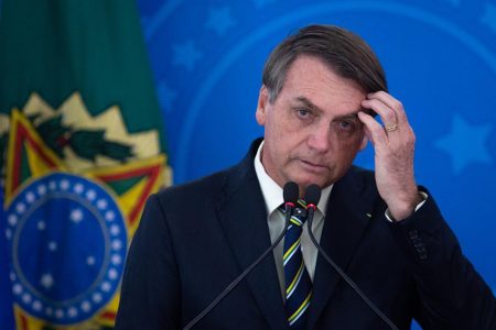 Presidente Jair Bolsonaro em coletiva