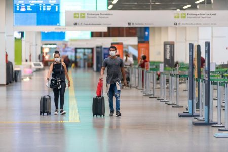 Aeroporto de Brasília vazio durante pandemia do novo coronavírus