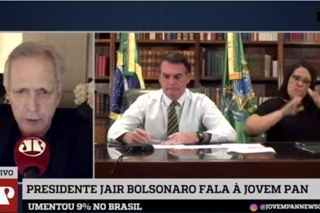 Bolsonaro concede entrevista