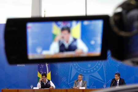 Coletiva no Planalto: Luiz Henrique Mandetta e Braga Netto