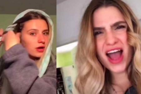Mulher com cabelo loiro