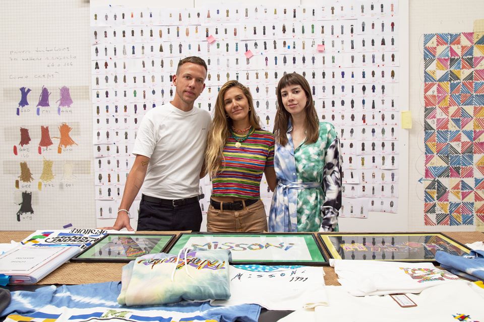 Alfredo Orobio, Marilia Biasi e Margherita Missoni em estúdio