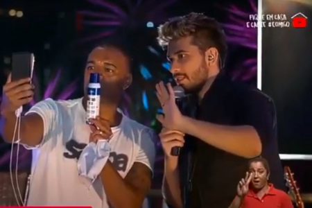 Denilson na live de Gustavo Mioto