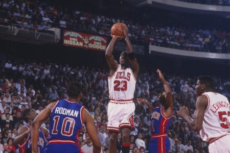 Michael Jordan contra o Detroit Pistons/Chicago Bulls