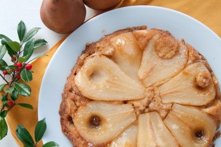 torta cremosa de pera
