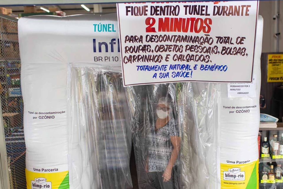 Túnel de ozônio em mercado do DF