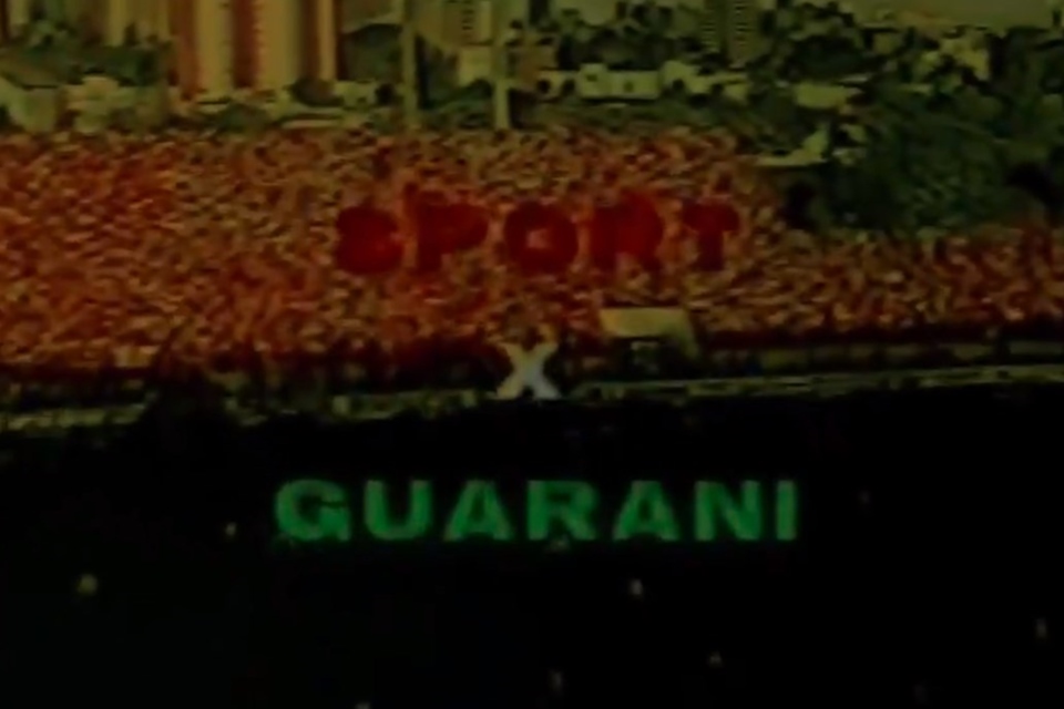 Jogo entre Sport e Guarani em 1987