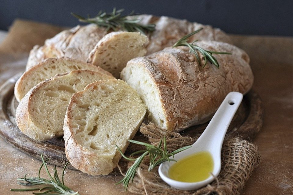 Ciabatta com azeite