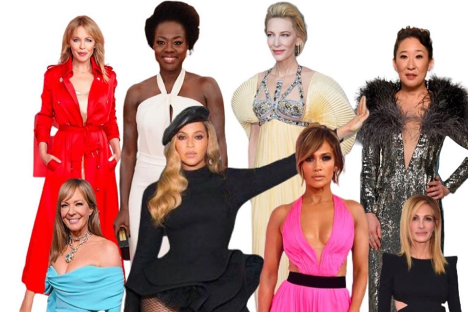 montagem com celebridades para leilão beneficente