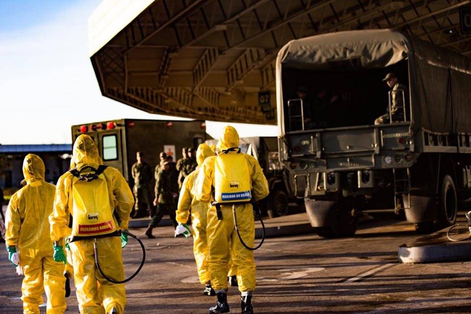 Higienização contra coronavírus