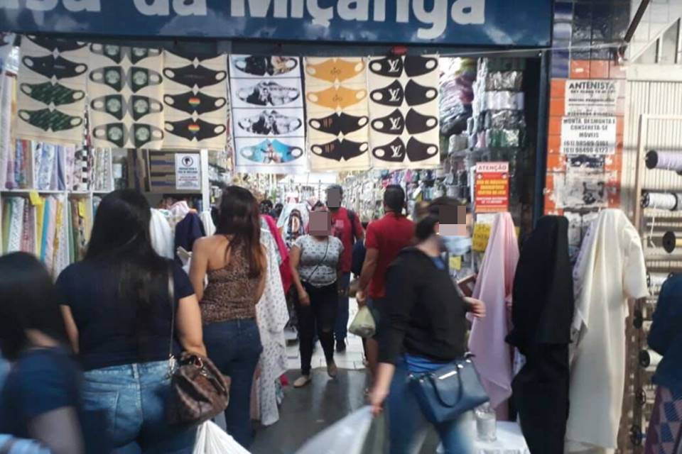 Shoppings desrespeitam normas contra Covid-19