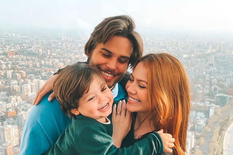 Sarah Poncio, Jonathan Couto e o filho