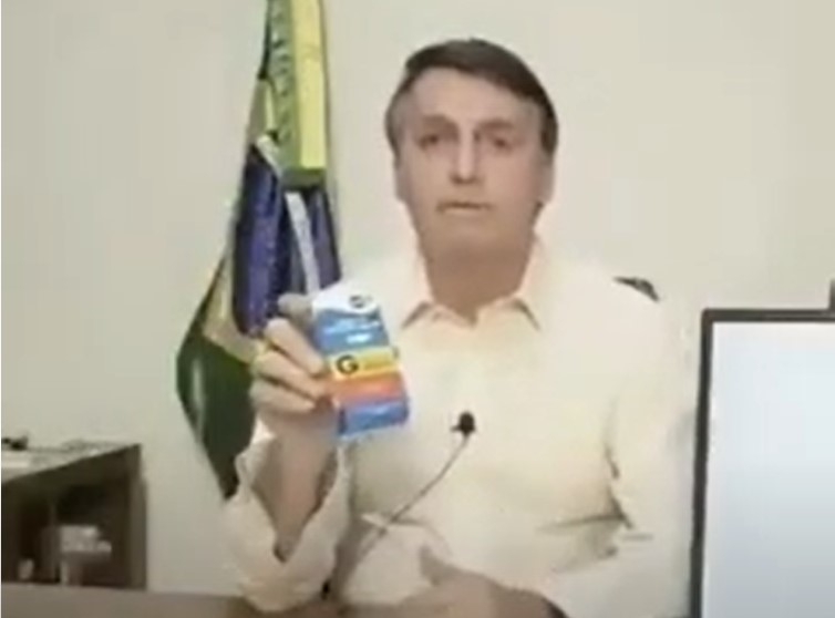 Jair Bolsonaro fala sobre cloroquina
