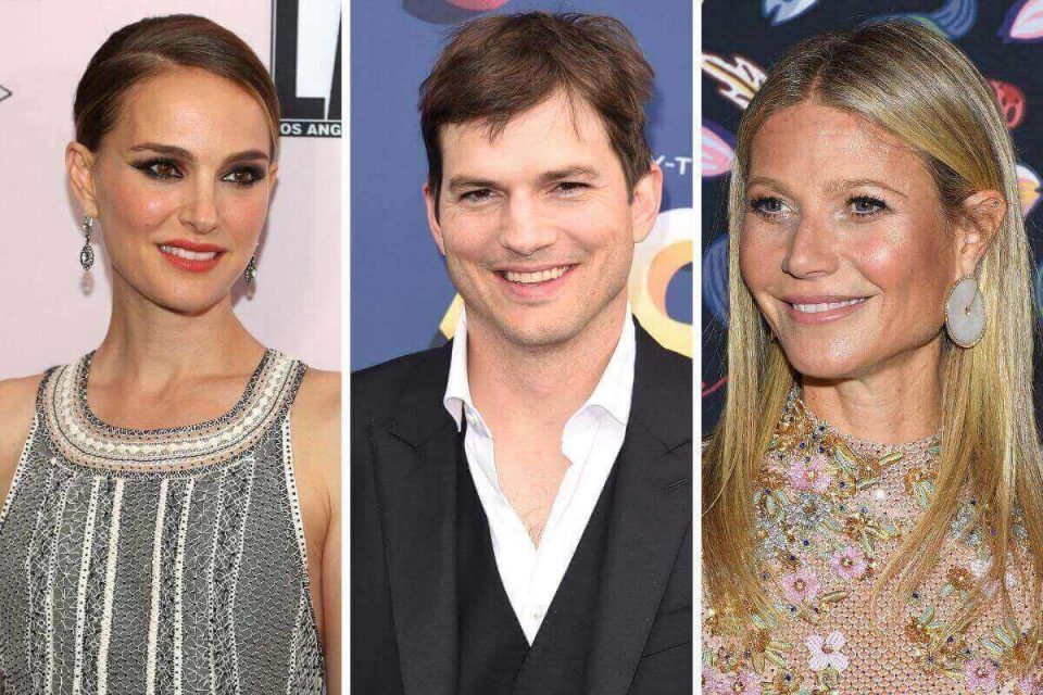 Natalie Portman, Ashton Kutcher e Gwyneth Paltrow