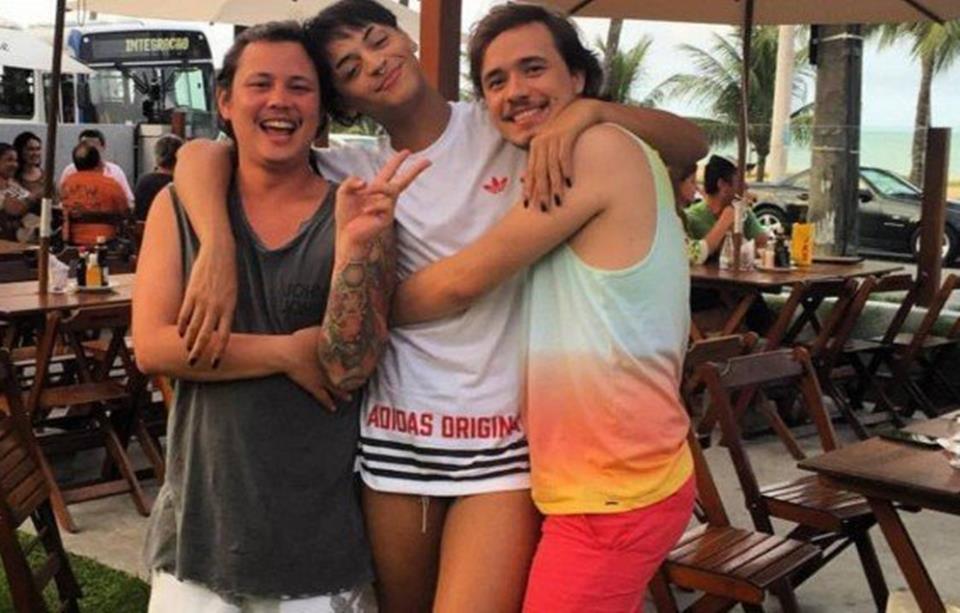 Pabllo com Yan Hayashi e Leocádio Rezende
