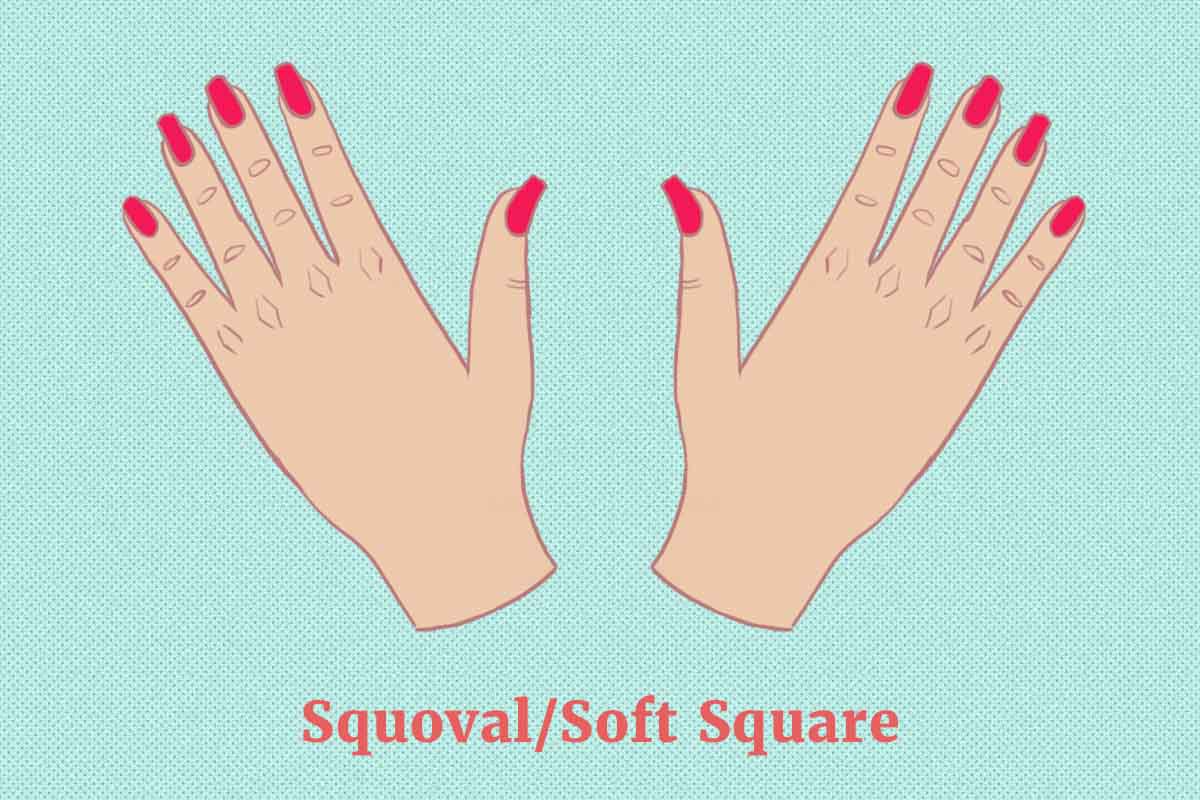 Sobre Unhas Squoval Solf Square