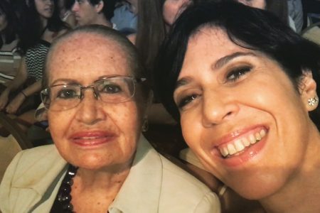 Maria Clara Gueiros e dona albertina, sua mãe