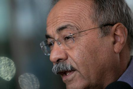 Senador Chico Rodrigues durante conversa com jornalistas