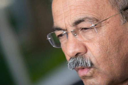 Senador Chico Rodrigues durante conversa com jornalistas