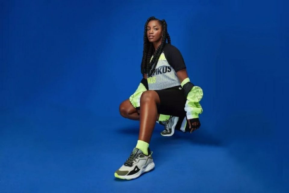 Cantora Iza posa para a marca esportiva Olympikus, da qual é a nova diretora criativa