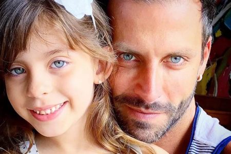 Henri Castelli e a filha Duda