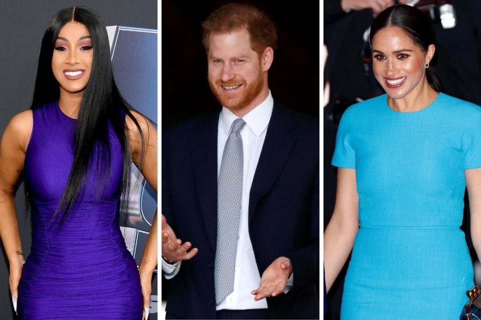 Cardi B, príncipe Harry e Meghan Markle