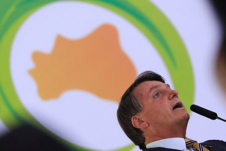 Presidente Jair Bolsonaro durante Cerimônia de Lançamento da Retomada do Turismo