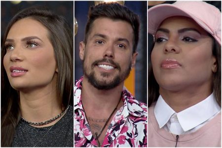 Stéfani Bays, Lipe Ribeiro e Tays Reis em A Fazenda 12