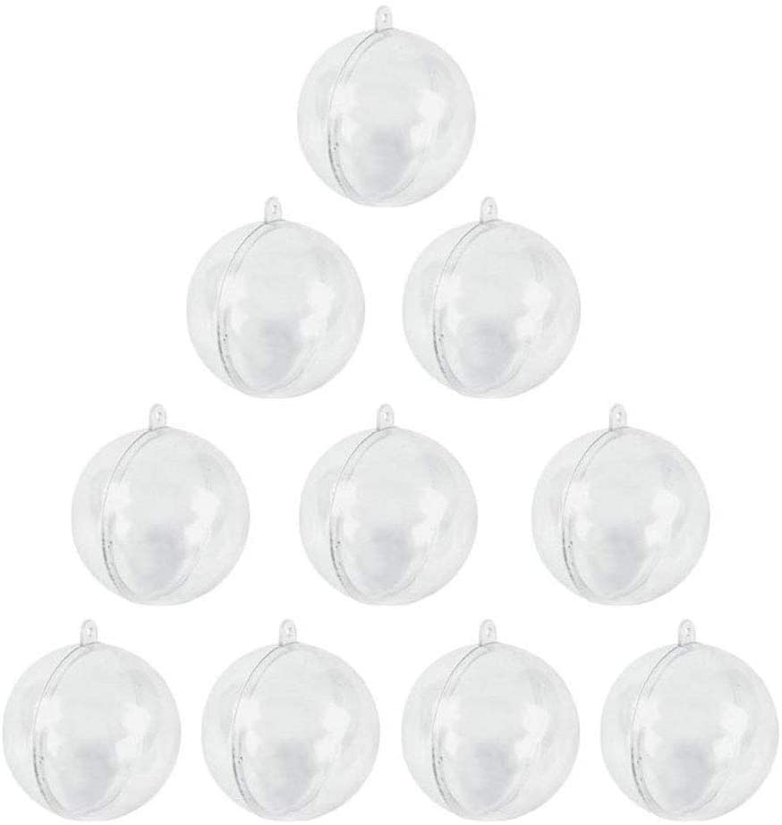 Bolas transparentes, 10 peças