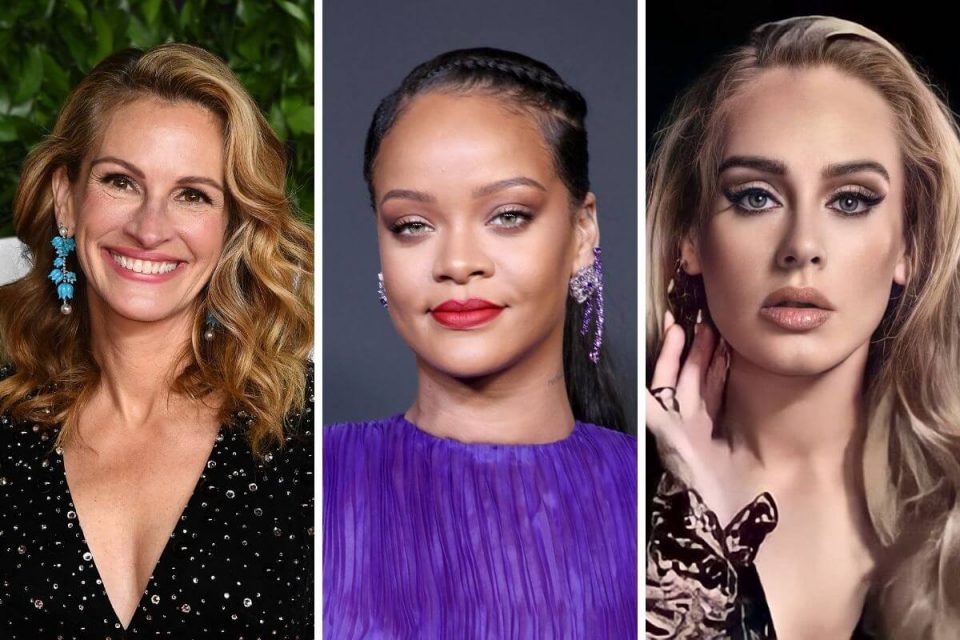 Julia Roberts, Rihanna e Adele