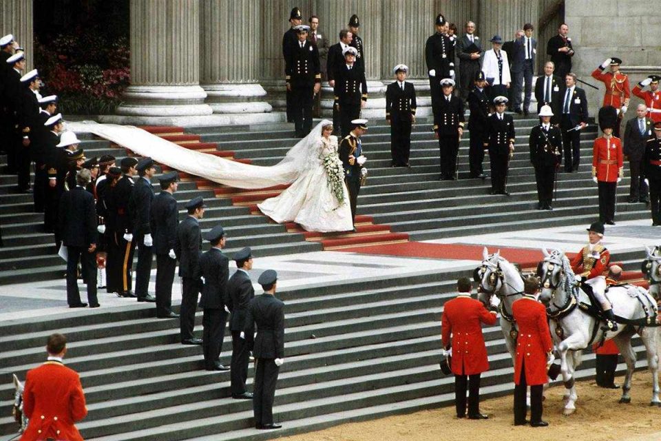 Casamento Lady Di e princípe Charles