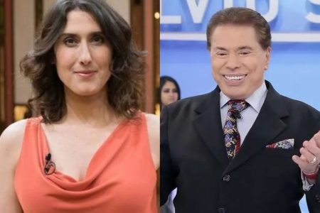 Paola Carosella e Silvio Santos