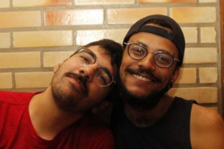 João Luiz e seu namorado, Igor Moreira
