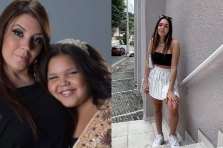 Aysha Benelli, antes e depois