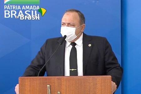 Eduardo Pazuello, ministro da Saúde