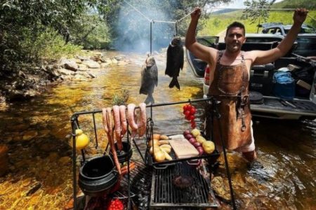 André Marques churrasco na serra da canastra
